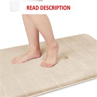 Yimobra Bath Mat  70x24 Inches  Non-Slip  Beige