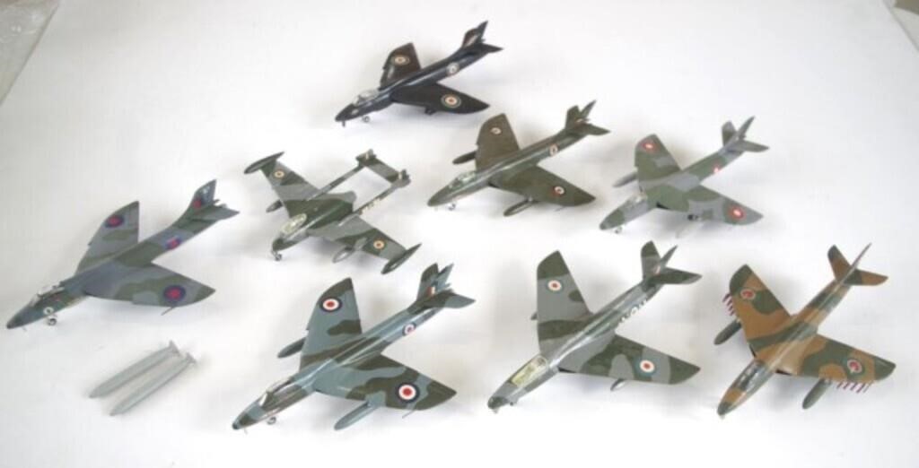 Box various post WWII British model jets