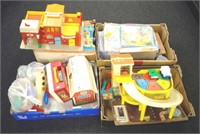 Four boxes of various vintage children's & games