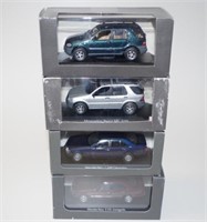 Four Modellauto Collection Mercedes Benz