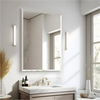 SE2001 Frameless Rectangle Mirror White 30x40