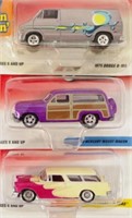Three various Johnny Lightning cars