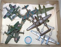 Ten USA World War 2 model planes