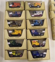 Twelve various Models of Yesteryear trucks