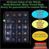 20 Great Coins of the World, hand selected, many t