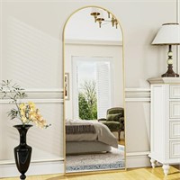 SE3008 Arched Floor Mirror Gold 65x22