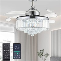 $161  Moooni Crystal Ceiling Fans - 36 Inches