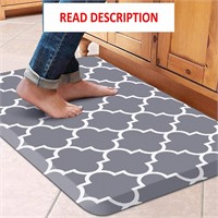 $14  WISELIFE Kitchen Mat 17.3x28  Grey