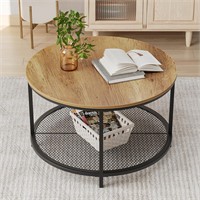 $110  Smuxee 31.5 Coffee Table  2-Tier Shelf