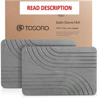 $85  1pc  Tosoro Mat 23.5x15  Quick Dry  Graphite