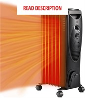 $218  ZAFRO Oil Radiator Heater 13.1 Inches Black