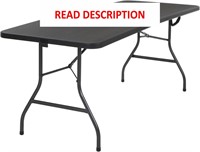 $85  COSCO Deluxe 6ftx30in Folding Table  Black