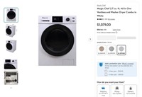 B6552  Magic Chef Washer Dryer Combo 2.7 cu. ft.