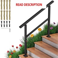 $80  4-Step Outdoor Handrails  Wrought Iron  A