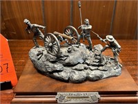 "Picketts Charge" Chilmark pewter statue