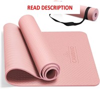 $30  CAMBIVO Yoga Mat  Non Slip  72*24*0.24 inch
