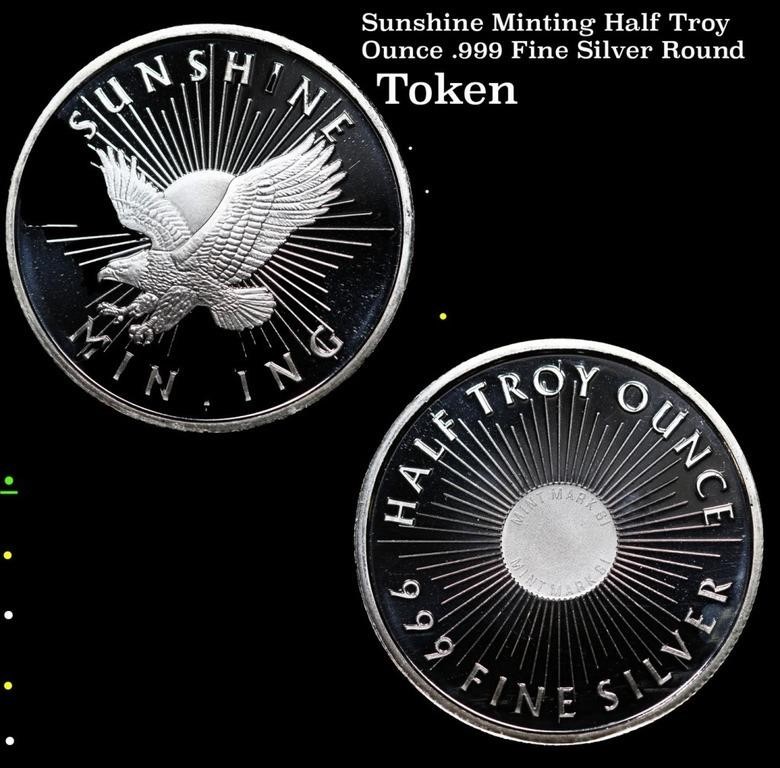 Sunshine Minting Half Troy Ounce .999 Fine Silver