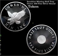 Sunshine Minting Half Troy Ounce .999 Fine Silver