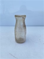 Vintage Sangamon Dairy Milk Glass