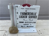 Farmersville Locker Service Rain Gauge