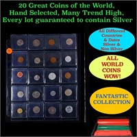 20 Great Coins of the World, hand selected, many t