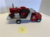 IH Flatbed w/McCormick WWD9 Tractor