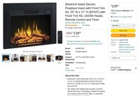 W2091  Efiretric Adam Fireplace Insert 23 x 17