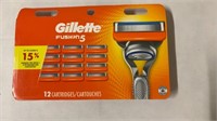 Gillette 12 cartridges Fusion 5