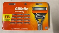 Gillette 12 cartridges fusion five