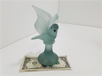 Vintage Glass Dove Figurine Sculpture T290
