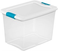 SM3116  Sterilite 25 Quart Latching Box - Clear