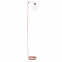 G871  Simple Designs Iron Lantern Floor Lamp Rose