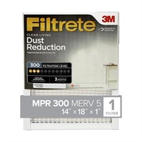 R1076  Filtrete 14x18x1 Air Filter MPR 300.