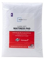 SM3684  Mainstays Quilted Mattress Pad King 76x8