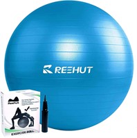 $20  REEHUT Exercise Ball 55-75cm  Anti-Burst  Blu