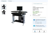 W1653  OneSpace Regallo Expandable Computer Desk