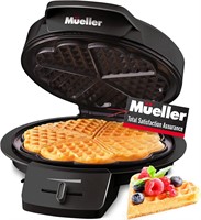 $30  Mueller Heart Waffle Maker  Adjustable Contro