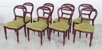 Set of 8 balloon back chairs