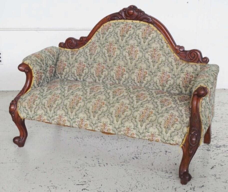 Victorian Rococo style settee