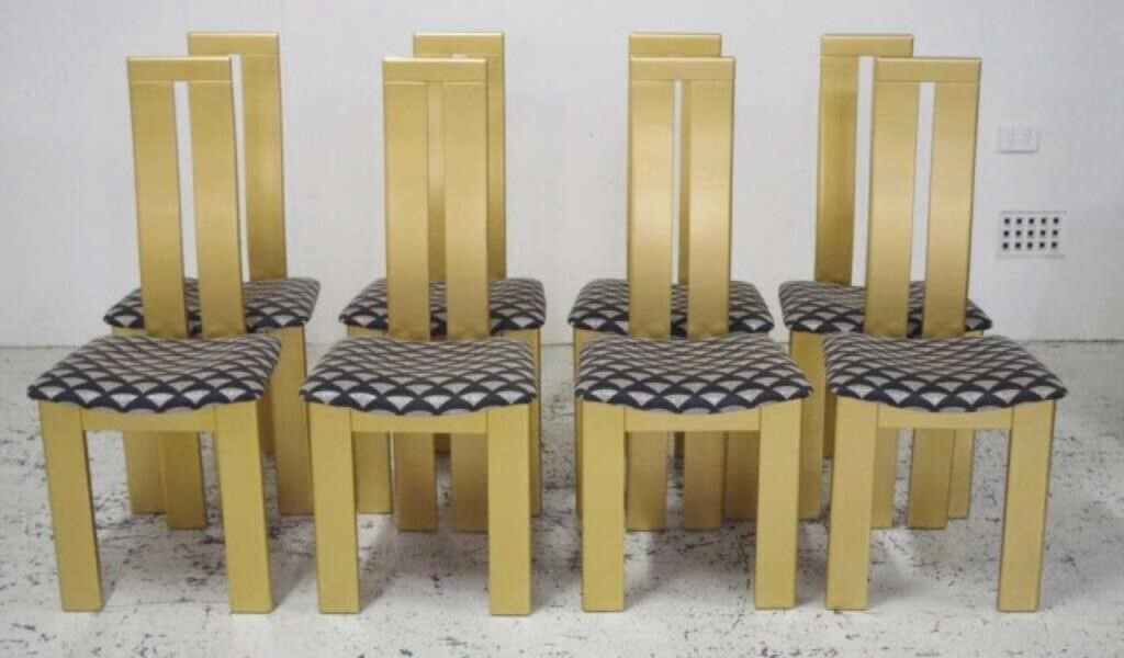 Set of 8 contemporary dining chairs