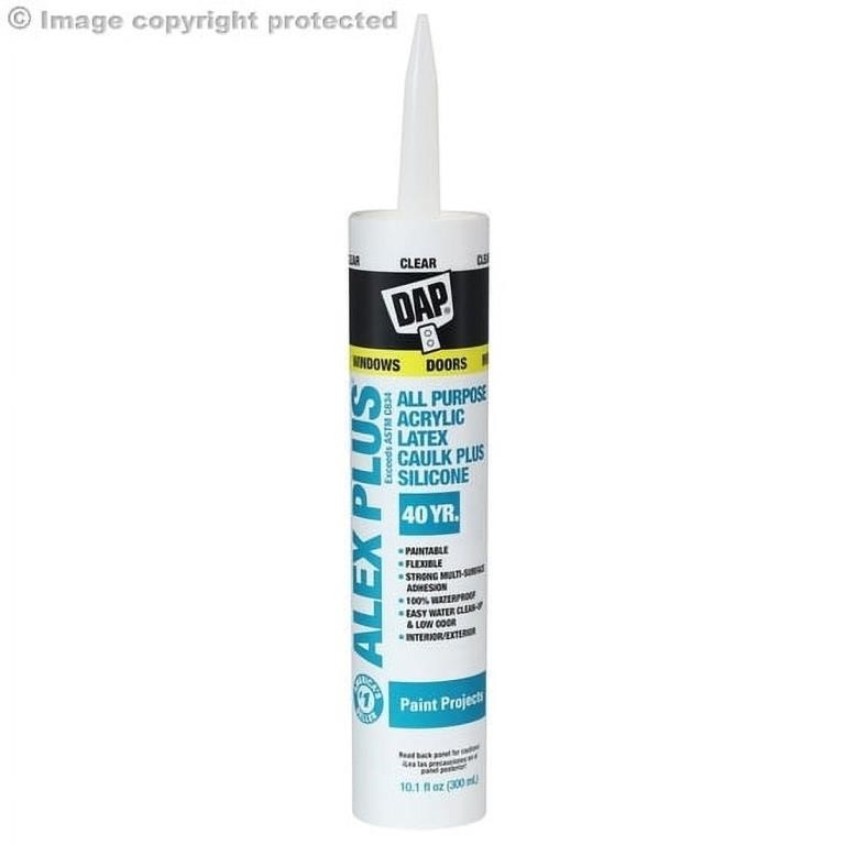 C7501  DAP Alex Plus Clear Caulk 10.1 oz