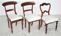 Three antique chairs