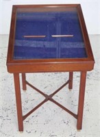 Vintage display case on stand