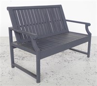 Outdoor settee slat bench seat