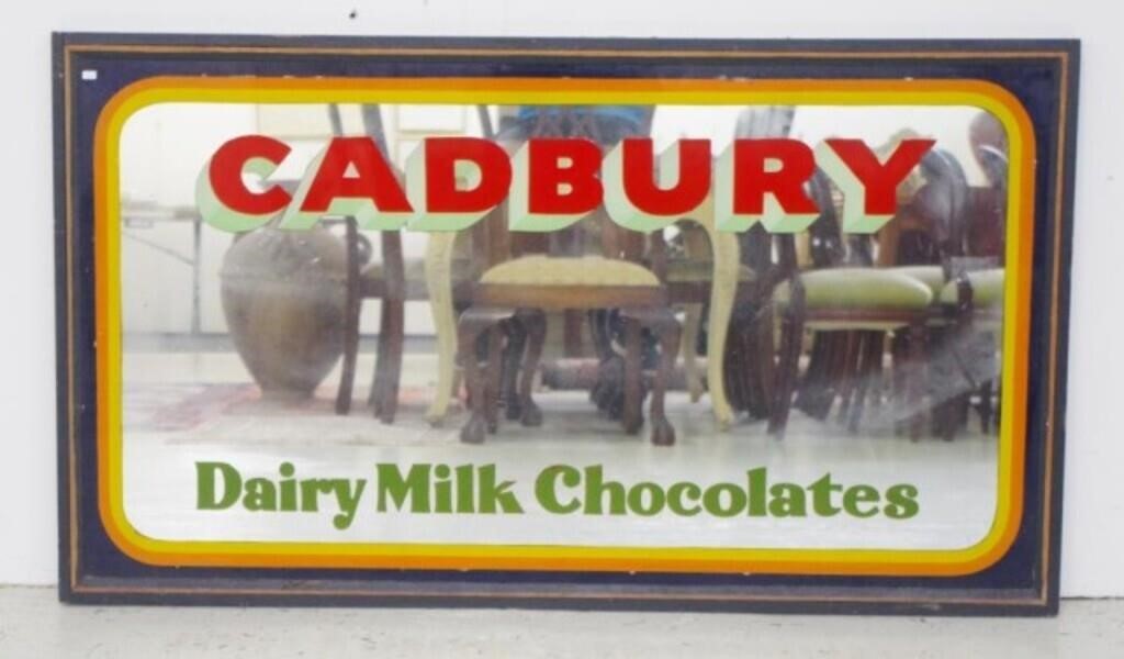 Large Cadbury Chocolates advertising mirror