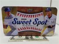 2009 Sweet Spot Baseball Empty Tin Jeter AUB1
