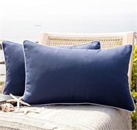 C7506  Outdoor Waterproof Dark Blue Pillow, set 2