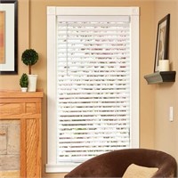 B2023 Flat Slat Faux Wood Blind for Windows