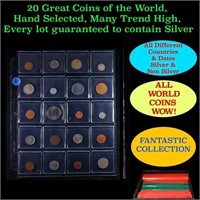 20 Great Coins of the World, hand selected, many t