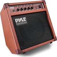 $110  Pyle 15W Electric Amp  8in Speaker  Brown